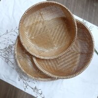 Rổ tre có đế size L ,có ảnh thật