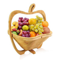 Rổ tre gấp gọn hình quả táo Fruit Basket