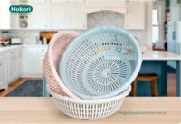 Rổ tròn đốt trúc 2T9 Hokori 3525 nhựa cao cấp Mini Min
