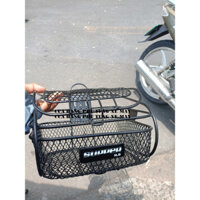 Rổ trước xe đạp điện mẫu cao có nắp đậy an toàn