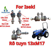 Rô tuyn lái máy cày Iseki ( côn 13mm x thân 17mm) 1 cặp trái + 1 Phải, có đầu bơm mỡ.