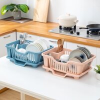 Rổ Úp Bát - Kệ Bếp Khay Đựng Chén Bát, Đĩa, Thìa, Đũa Có Khay Thoát Nước Tiện Lợi - Hàng Loại 1 - Chính Hãng MINIIN - Màu Ngẫu Nhiên