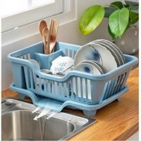 Rổ Úp Bát – Khay Kệ Đựng Chén Bát Dĩa Đũa Muỗng Có Khay Hứng Nước Tiện Lợi (T20) (Cái)