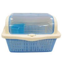 Rổ úp chén bát có nắp đậy Việt Nhật - Khay úp chén bát cho bé  thành luân mart