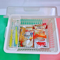 Rổ Úp Chén Bát Có Nắp Đậy Inomata Nhật - Khay Úp Chén Bát Cho Bé