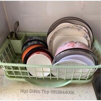 Rổ Úp Chén Đĩa, Đũa Muỗng Có Khay Hứng Nước _ Hàng Nội Địa Trung Quốc nhựa bóng đẹp