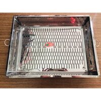 Rổ úp chén đĩa,rổ đựng gia vị inox (30x40cm) cao 7 cm