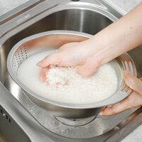 Rổ vo gạo rửa trái cây có tay cầm lỗ thoát nước lọ rửa thông minh bền bỉ
