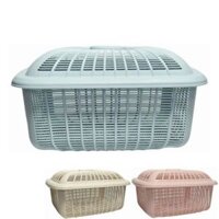 Rổ vuông có nắp nhựa VIỆT NHẬT 3270 - Đựng đồ đa năng