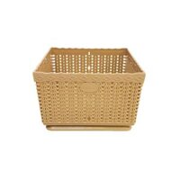 Rổ Vuông Size Nhỏ  Bằng Nhựa, Đựng Trái Cây, Gia Vị, Văn Phòng Phẩm, Đồ Gia Dụng - Nâu Sữa