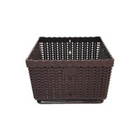 Rổ Vuông Size Nhỏ  Bằng Nhựa, Đựng Trái Cây, Gia Vị, Văn Phòng Phẩm, Đồ Gia Dụng - Nâu Socola