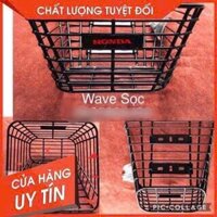 Rổ wave sọc kẽm nhúng nhựa đen ( hàng cao cấp ) (2)
