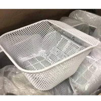 Rổ xe wave nhỏ màu trắng,-2 lổ dưới 1 lổ trên