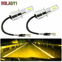 [Ro1] Bộ chuyển đổi bóng đèn LED sương mù H3 CSP siêu sáng mới 55W 6000LM 3000K Vàng