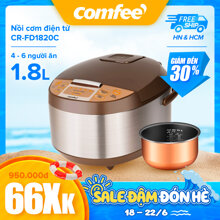 Nồi cơm điện tử Comfee CR-FD1820C - 1.8 lít