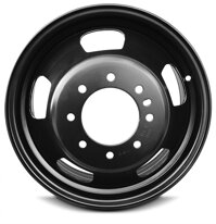 Road Ready Car Wheel For 2003-2019 Dodge Ram 3500 17 Inch 8 Lug Black Steel Rim Fits R17 Tire - Exact OEM Replacement - Full-Size Spare