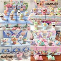 Roadstalis 12 Hộp Crybaby, The Elephant Series The Powerpuff Girls Đồ trang trí Mini, Dora Big Cousin Flocking Labubupu Pop Beans