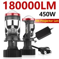 Roadsun 1 Cặp Đèn Pha LED Siêu Sáng H4 Canbus Bi LED Ống Kính Mini Bóng Đèn Pha Ô Tô LHD Ống Kính Máy Chiếu Chùm Kép Ống Kính CSP Chip 180000Lm 6000K Trắng 12V 24V