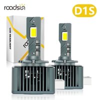 Roadsun 2 Chiếc D1S Bóng Đèn Pha Ô Tô Led 40000LM 110W Bóng Đèn Xenon D1R 6000K Trắng 12V CSP Chip Siêu Sáng Với Quạt Làm Mát Bộ Chuyển Đổi Bóng Đèn 2 Đồng Cắm Và Chạy