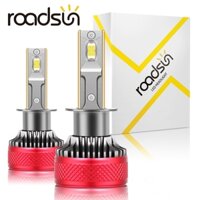 Roadsun 2 Chiếc H4 Bóng Đèn Pha LED Siêu Sáng 30000LM H1 H7 H11 9005 9006 HB3 HB4 120W 9003 HB2 Hi / Lo Beam Fog 2 Mặt CSP Chip 12V 24V 6500K Ống Đồng Đôi Canbus Không Lỗi