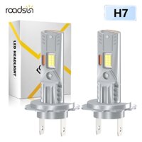 Roadsun 2 chiếc H7 Bóng đèn pha ô tô Led 180W / cặp 24000LM 1 ống đồng 1: 1 Kích thước Tất cả trong một Thiết kế cắm và chạy 12V 6000K Trắng Siêu sáng CSP Chip Motor Canbus Không lỗi
