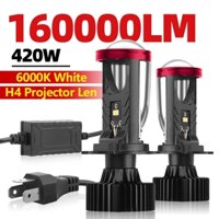 Roadsun 2 Chiếc Siêu Sáng H4 Ống Kính Máy Chiếu LED Bóng Đèn Pha Ô Tô 160000Lm 320W 6000K 9003 HB2 Hi / Lo Beam Đèn Sương Mù 12V 24V CSP Chip Quạt Làm Mát Canbus Không Lỗi Chống Thấm Nước