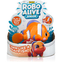 Robo Alive Junior Little Fish Battery-Powered Baby Fish Bath Toy by ZURU Đồ Chơi Nhà Tắm Hình Cá Pin Vui Nhộn Cho Bé