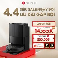 Roborock Qrevo 5AE robot hút bụi lau nhà |Lực hút 12000 Pa |Tự động giặt giẻ sấy khô |Bảo hành 2 năm