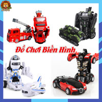 Robot Biến Hình Chạy Bằng Pin – Có Đèn Và Nhạc Vui Nhộn Cho Bé, Oto, Xe Cứu Hoả, Máy Bay, Xe Tăng Biến Hình Có Nhạc
