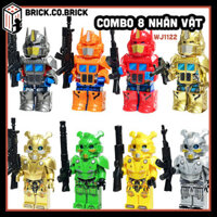 Robot Biến Hình Combo 8 Nhân vật giá rẻ Đồ chơi Mô hình Người Máy Tinh Nhuệ Mô hình Robot Siêu Anh Hùng  WJ1122