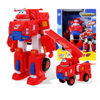 Robot biến hình kết hợp xe cứu hộ nhỏ - Jett tia chớp Super Wings (mô hình cỡ nhỏ)