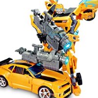 Robot biến hình ôtô Transformer cao 20cm mẫu Optimus hoặc Bumble Bee