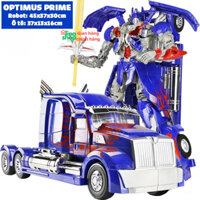 Robot biến hình Transformer cao 35cm mẫu Optimus Prime 6699-12D hỗ trợ trẻ thông minh nhanh nhậy