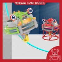 Robot cân bằng 2 trong 1 đi trên dây, con quay vô cực thông minh độc đáo cho bé tặng kèm pin