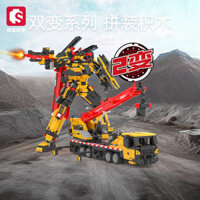 Robot cẩu cẩu
Đồ chơi khối xây dựng cho bé trai
Xe biến hình
Tương thích với Lego
