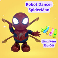 Robot dancer đồ chơi robot phát nhạc robot SpiderMan Người Nhện (Tặng sâu cót) nhạc trend đa dạng chất liệu cực bền