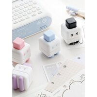 Robot dễ thương, máy đục lỗ 5mm cho bìa rời, máy đục lỗ nhỏ, máy đục lỗ thủ công, máy đục lỗ giấy