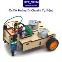 Robot Dò Đường, Xe Dò Line Di Chuyển Tự Động Dùng Cảm Biến Hồng Ngoại - Đồ Chơi Lắp Ráp Stem