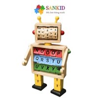 Robot học toán và chữ cái cho bé, Đồ chơi gỗ Winwintoys