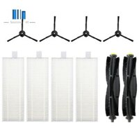 Robot hút bụi Bàn chải con lăn Bàn chải bên Bộ lọc phụ tùng cho Qihoo 360 S10 X100 Max