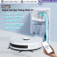 Robot Hút Bụi Cocyan S1 Thông Minh 3in1 Tự Đổ Bụi, Vẽ Bản Đồ Chính Xác, Wifi Kết Nối APP, Tường Ảo