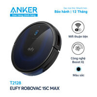 Robot hút bụi EUFY RoboVac 15C Max - T2128 - Lực hút đến 2000Pa độ ồn thấp chiều cao chỉ 7.24cm để hút ở những khu vực có gầm thấp thời gian sử dụng đến 100 phút và tự động sạc khi pin yếu