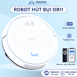 Robot hút bụi lau nhà bowAI OB11