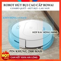 Robot Hút Bụi Lau Nhà Bowai, Bowai Ob11, Hút Bụi Bowai, Di Chuyển Linh Hoạt, Pin Khủng 2500mAH, BH 1 Đổi 1 Toàn Quốc