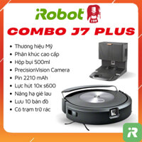 Robot hút bụi lau nhà cao cấp iRobot Roomba Combo J7 Plus _ tự nâng hạ giẻ nhau, tự đổ bụi, trữ rác 60 ngày