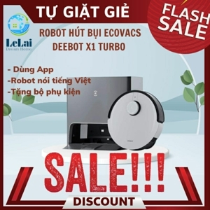Robot hút bụi lau nhà Ecovacs Deebot X1 Turbo - Bản nội địa