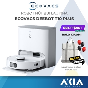 Robot hút bụi lau nhà Ecovacs Deebot T10 Plus - Bản nội địa