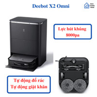 Robot hút bụi lau nhà Ecovacs Deebot X2 Omni - Bản cao cấp nhất