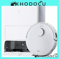 Robot hút bụi lau nhà Ecovacs Deebot X1 OMNI Hàng Nội Địa Trung  màu đen/trắng, Lực hút 5000Pa, Tự động giặt giẻ