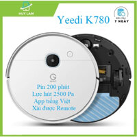 Robot hút bụi lau nhà Ecovacs Yeedi K780 (2 Hybrid ) hàng đẹp , pin 200 phút, lực hút 2500Pa vẽ bản đồ, có tường ảo